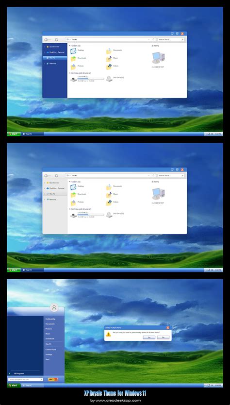 Xp Royale Theme For Windows 11 Windows Xp Desktop Screenshot Picture