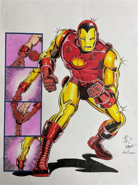 iron man 126 cover recreation by john romita jr and bob layton in shaun clancy s cover