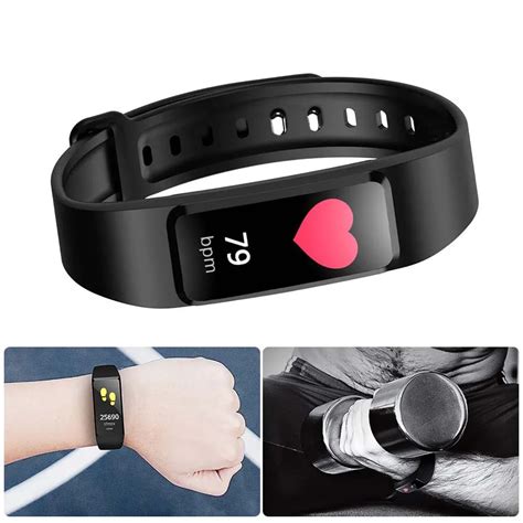 Smart Wristband Heart Rate Band Blood Pressure Bracelet Blood Oxygen Pedometer With Ios Android