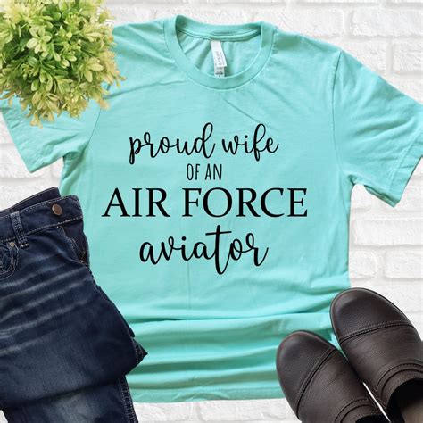Air Force Wife SVG Proud Wife Of An Air Force Aviator SVG Etsy
