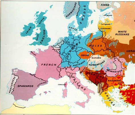 Sabs World The Ethnic Map Of Europe 1914