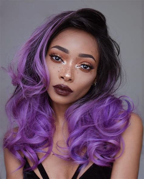 instagram hair styles hair color dark purple hair