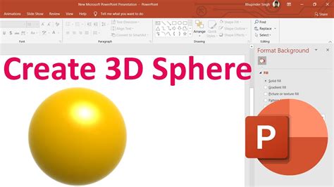 How To Create 3d Sphere In Powerpoint Youtube