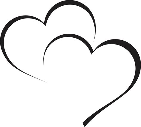 Heart Clipart Clipart Out Line Transparent Heart With Black Outline