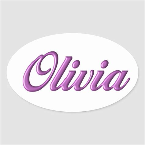 Olivia Sticker Name In 2021 Olivia Cute Baby Dogs Stickers
