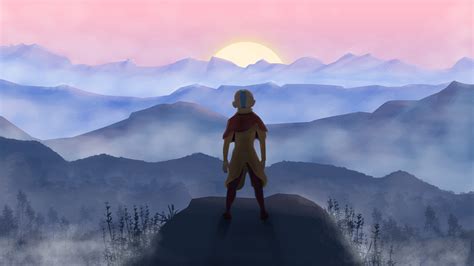 Avatar Appa And Sunset Aang On Behance