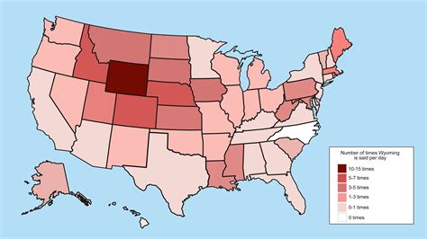 Cool This Map Shows Which States Residents Say ‘wyoming The Most