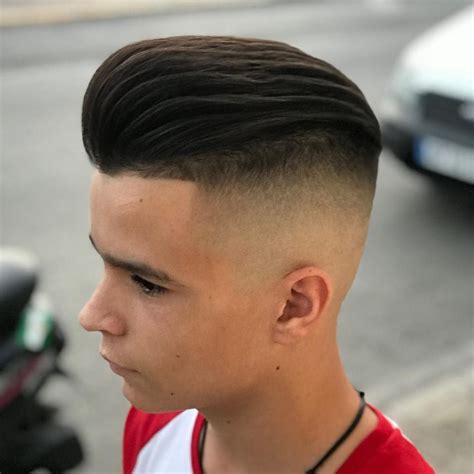 High Fade Pompadour Simple Haircut And Hairstyle