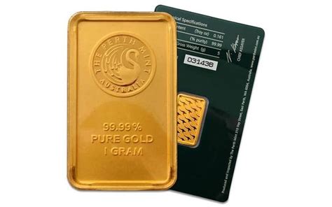 1g 1 Gram 24k 9999 Investment Grade Gold Bars By Uges Llc In