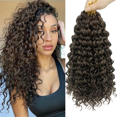 Buy Enbeautiful 14 Inch 7 Packs Gogo Curl Curly Crochet Hair Pre Looped Beach Curl Water Wave