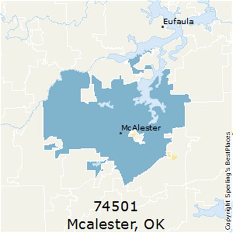 Oklahoma zip codes are five digit postal codes. Best Places to Live in McAlester (zip 74501), Oklahoma