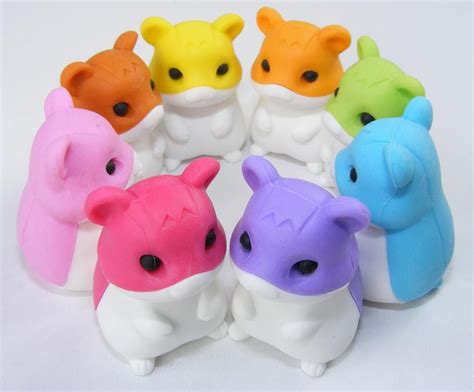 Hamster Eraser | Erasers, Animal erasers, Cool erasers