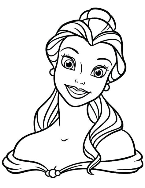 Belle Disney Princess Coloring Pages At Getdrawings Free Download