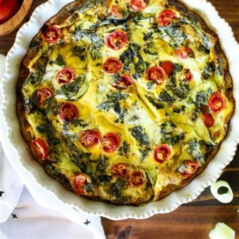 Crustless Summer Vegetable Quiche The Whole Cook
