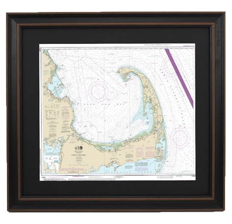 Framed Nautical Chart Cape Cod Bay Noaa13246 Nautical Etsy