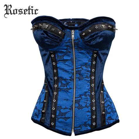 buy rosetic gothic steampunk bustiers corsets bandage lace rivet shapewear