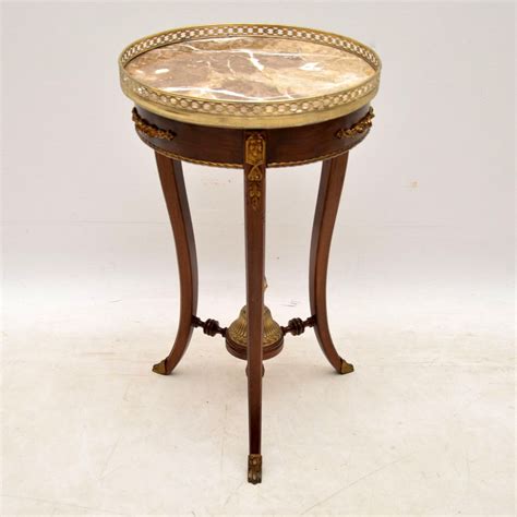 Antique French Marble Top Side Table Marylebone Antiques