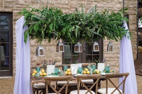 Farmhouse Tablescape Inspiration Romantic Lavender Draping With