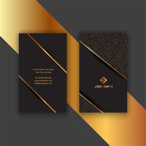 Elegant Gold And Black Business Card 679043 Vector Art At Vecteezy