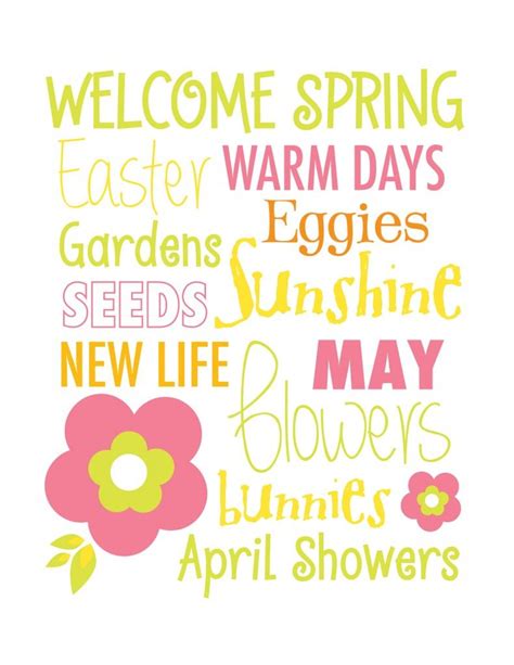 Free Spring Printable Sign 8x10 Just Click And Download The Printable