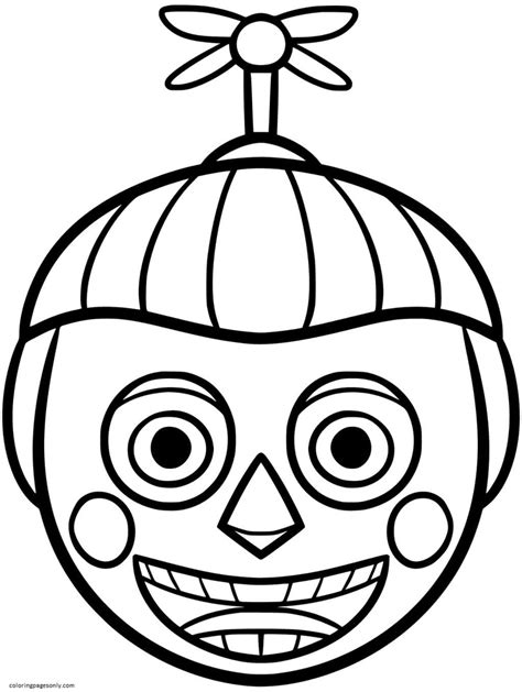 Five Nights At Freddys Pages Balloon Boy Coloring Pages