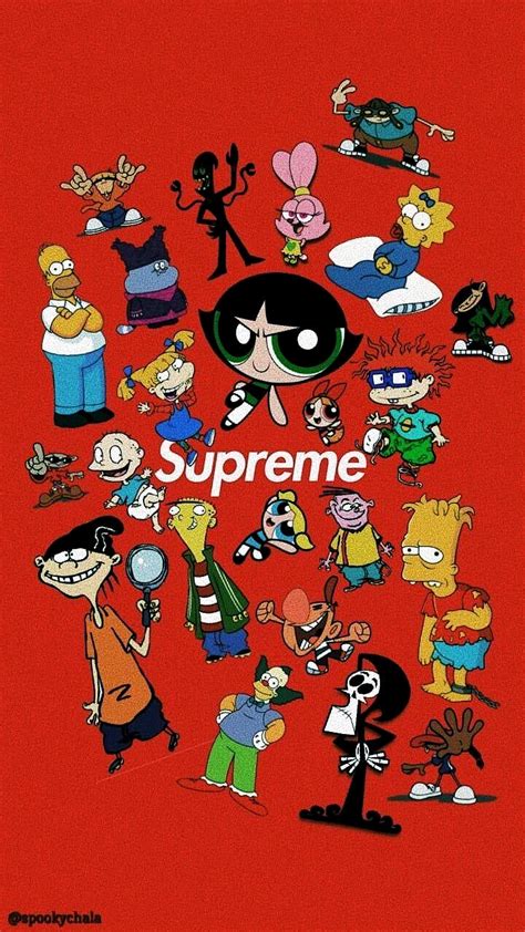 Iphone Cartoon Supreme Wallpapers Top Free Iphone Cartoon Supreme