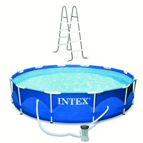 Intex 12 X 30 Metal Frame Round Above Ground Pool And Steel Frame Pool