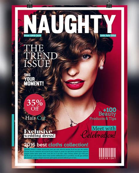 Free Magazine Cover Template Of 50 Indesign Psd Magaz