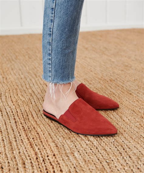 Suede Mule Red Jenni Kayne Suede Mules Mules Outfit Red Suede