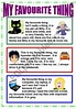 my favourite thing - ESL worksheet by flacuchis