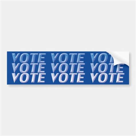 Vote Blue Bumper Sticker Zazzle