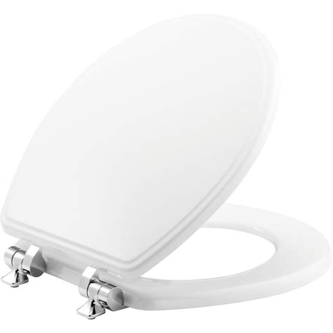 Bemis Weston Slow Close Round Closed Front Toilet Seat In White With