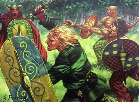 Gallic Warriors Charging Into Battle Gallic War Celtic Warriors