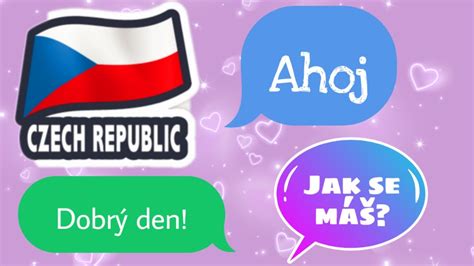 Basic Czech Language Greetings Youtube