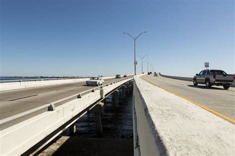 Edison Bridge In Fort Myers Sud Ovest Florida Immagine Stock