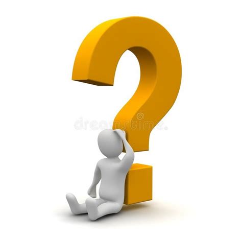 Thinking Man And Question Mark 3d Rendered Illustration Spon Question Man Thinking