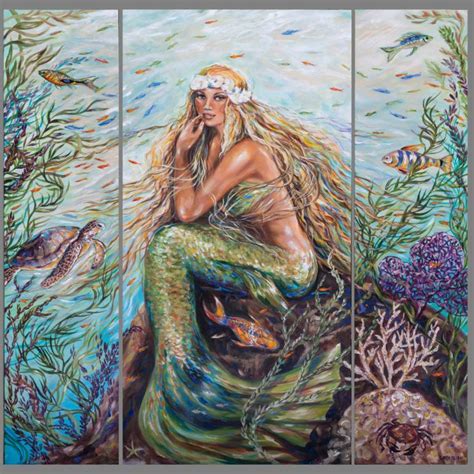 Mermaid Painting Images At Paintingvalley Com Explore Collection Of