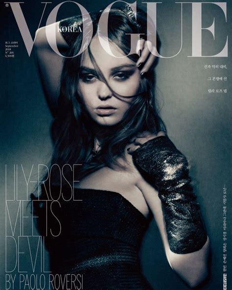 Actress Lily Rose Depp On Vogue Korea September 2018 Cover Johnny Depp Vogue Magazine Covers