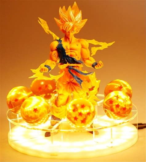Dragon Ball Z Goku Stars Bomb Led Desk Lamp Diseño De Habitación De