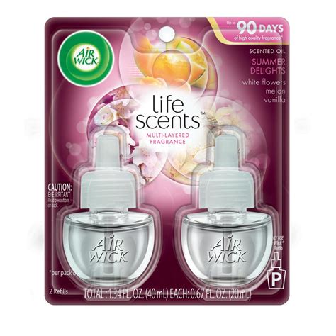 Air Wick Life Scents 067 Oz Summer Delights Scented Oil Refills Pack Of 2 62338 91112 The