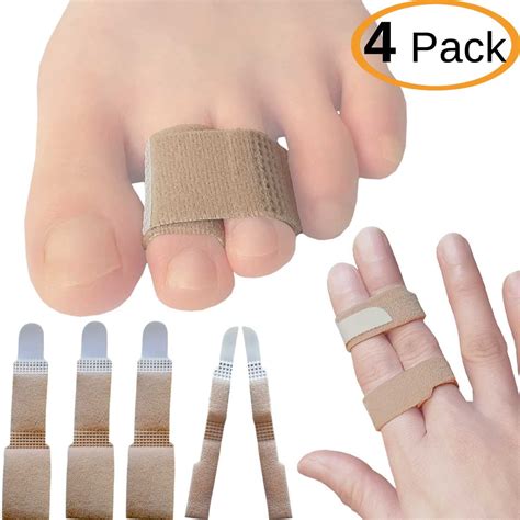 Chiroplax Non Elastic Toe Wraps Buddy Tape 4 Pack Broken Overlapping