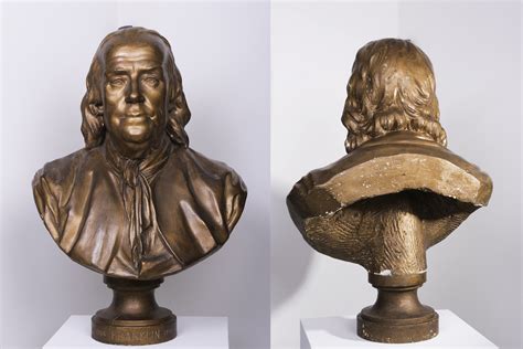 I was recently at the met and took a few photos of ben's bust. A Look into GW's Art Collection: Benjamin Franklin Bust ...