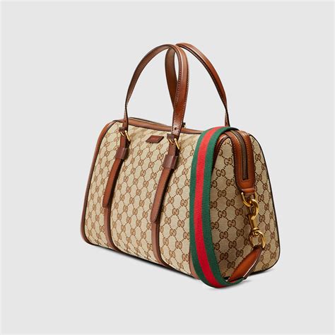 Lady Web Original Gg Canvas Boston Bag Gucci Womens Crossbody Bags