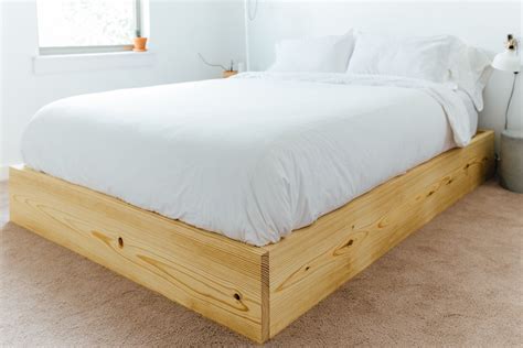 Easy Queen Bed Platform Plans — Maker Gray Build A Platform Bed Diy