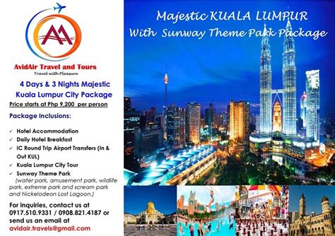 4d3n Majestic Kuala Lumpur With Sunway Theme Park Package For Inquiries
