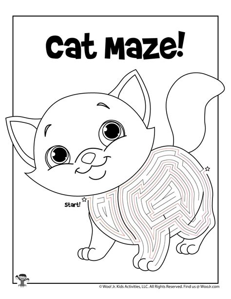 Printable Animal Mazes For Kids Woo Jr Kids Activities Childrens