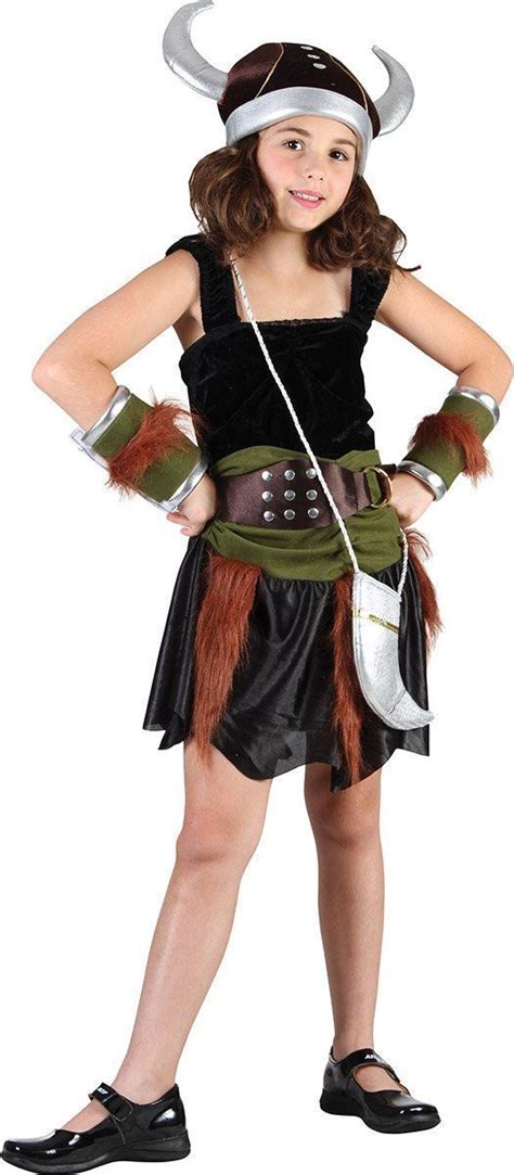 Lagertha Kids Vikings Costume Girls Dress Halloween Party