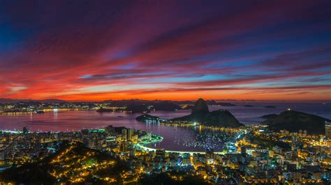 Gorgeous Sunset Rio De Janeiro City Famo Stock Video Pond5 Rio