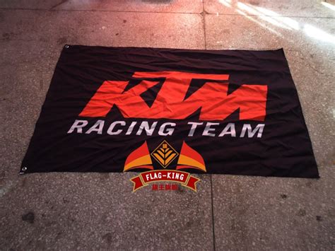 Ktm Racing Team Flagfree Shippingriders Club Banner Flag King 90