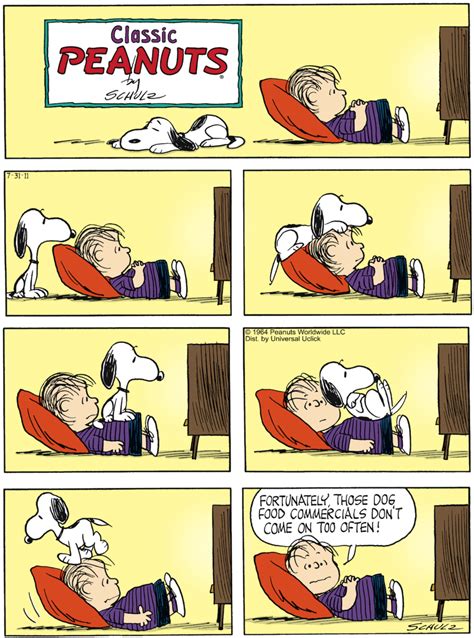 Peanuts By Charles Schulz For July 31 2011 Snoopy Cartoon Snoopy Funny